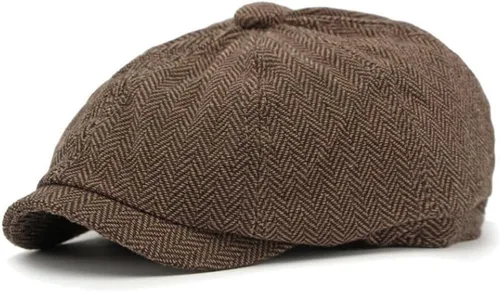 Vista 4 de Gorra plana clásica de Newsboy Gatsby Ivy Cabbie para hombre