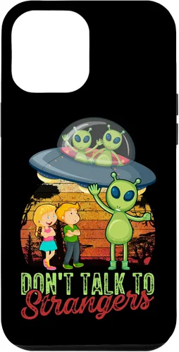 Vista 10 de Funda para iPhone 12 mini UFO Don't Talk To Alien Strangers Extraterrestrials