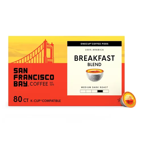 Vista 13 de SF Bay Coffee Organic Rainforest Blend, 12 unidades, Cápsulas de café compostables, tostado medio, compatible con K Cup incluyendo Keurig