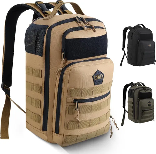 Vista 9 de HighSpeedDaddy - Mochila para pañales de bebé, grado militar, impermeable, bolsa de viaje compacta para bebé con alfombrilla para cambiar pañales
