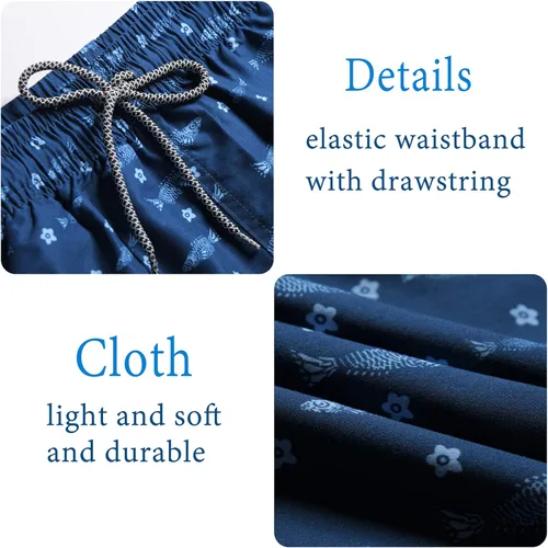Vista 4 de Biwisy Mens Swim Trunks Quick Dry Swim Shorts with Mesh Lining Funny Beach Shorts