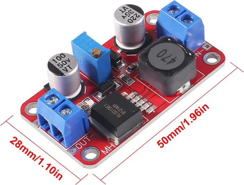 Vista 2 de 4PCS XL6019 5A módulo de alimentación elevador, ajustable DC-DC 3.3V-35V a 5V 6V 9V 12V 24V Regulador de voltaje módulos de potencia módulos