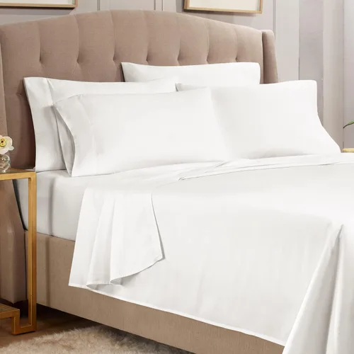 Vista 17 de Empyrean Juego de sábanas individuales - 110 GSM 4 piezas de sábanas para cama individual, sábanas de tamaño individual doble cepillado, sábanas