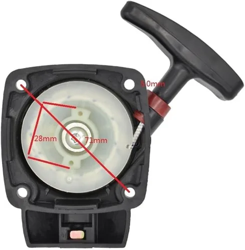 Vista 2 de Recoil Pull Starter Garden Tools Gasolina Cepillo Cutter Start Reemplazos para 1E34/34F/22cc/26cc/36cc
