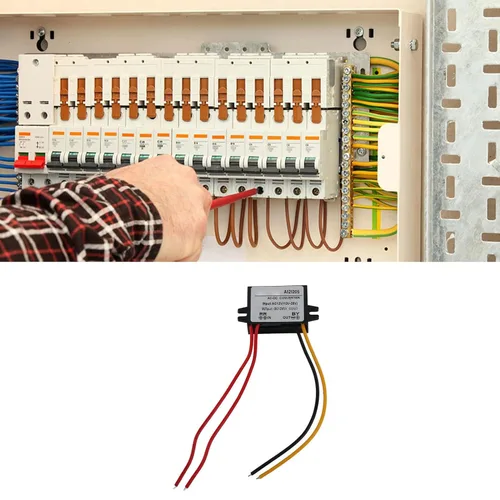Vista 9 de Convertidor Adaptador de corriente reductor CA 10-28V a CC 12V Convertidor AC DC Step Down módulo de fuente de alimentación, regulador de voltaje