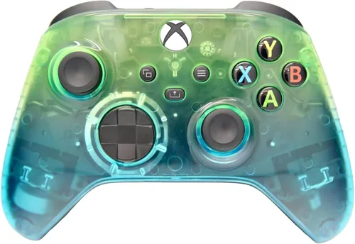 Vista 4 de Controlador inalámbrico personalizado compatible con PC, Windows 10+, Series X/S y One (Series X/S camuflaje verde)