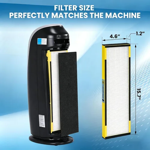 Vista 2 de Paquete de 2 filtros HEPA FLT4825 B de repuesto para G-Guardian, compatible con FLT4825 AC4825 AC4300 AC4800 AC4900 AC4850 AP2200CA AP2800CA