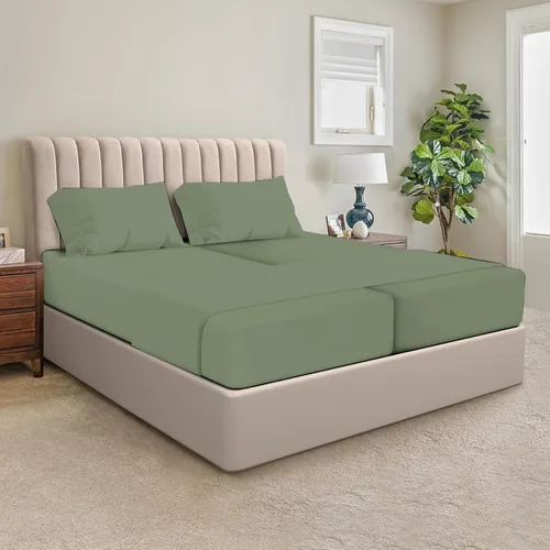 Vista 40 de SGI bedding Sábanas 100% algodón egipcio tamaño individual – Sábanas refrescantes, ropa de cama blanca suave y transpirable, ropa de cama de lujo