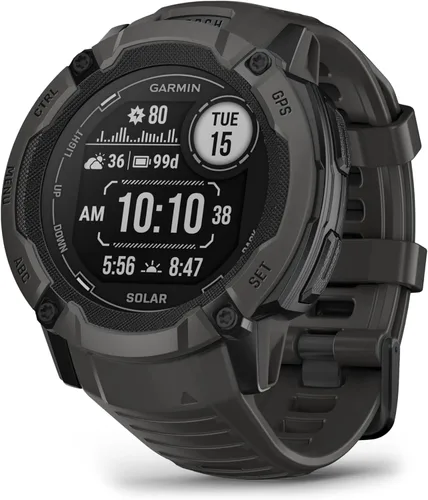 Vista 7 de Garmin Instinct 2X Solar - Edición táctica, reloj inteligente GPS resistente, linterna incorporada, calculadora balística, capacidad de carga solar