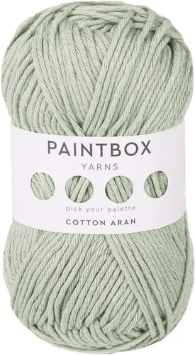 Vista 34 de Paintbox Yarns 100% algodón Aran, 50 g (1.76 oz), 85 m (93 yardas) - Lana blanca en cartón para crochet, tejer - Suave, ligera para suéter, ropa