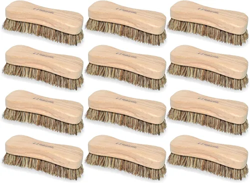 Vista 9 de Juego de cepillos de limpieza totalmente natural de madera Mango de madera Cepillo de cerdas de palmera para limpieza Productos de limpieza
