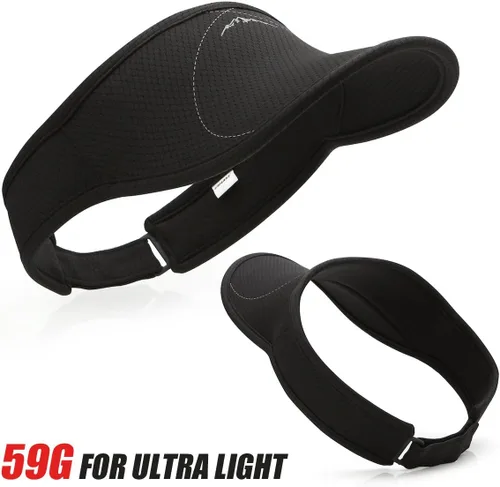 Vista 5 de Ushake - Visera deportiva para hombre o mujer, para golf, tenis, correr, trotar, senderismo