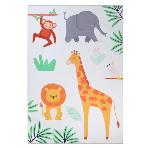 Vista 12 de Superior Alfombra de interior para niños, alfombra lavable con respaldo de puntos de fieltro, antideslizante, para niños pequeños y bebés, perfecta
