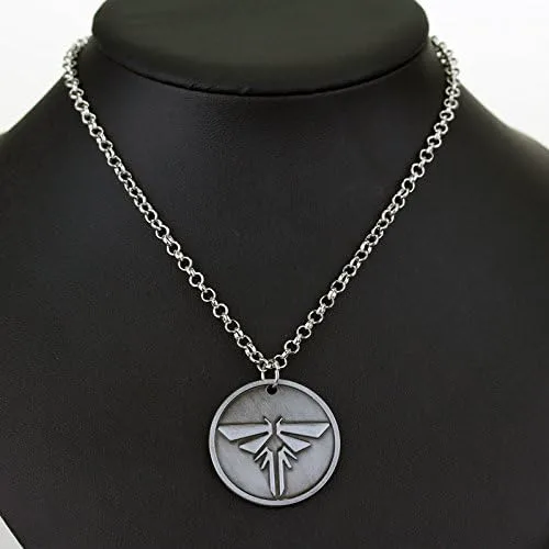 Vista 5 de SONGCHANGJEWELRY Last Of Us Necklace Look For The Light Trophie Cosplay Pendant Necklace Christmas Gifts for Men Teens Fan