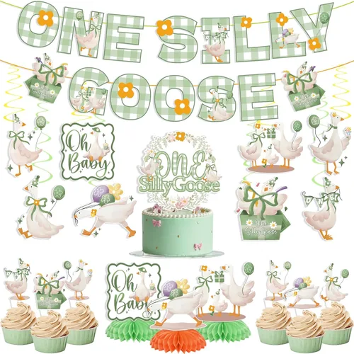 Vista 15 de 35 decoraciones de cumpleaños con texto en inglés "Isn't She Onederful", decoraciones de primer cumpleaños para niñas, fácil instalación, incluye