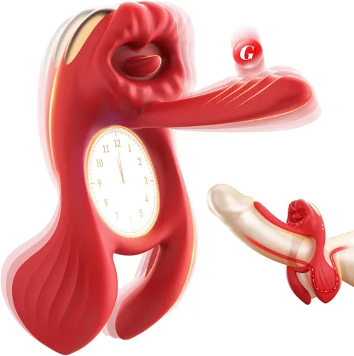 Vista 10 de Anillo Vibrador para el Pene para Parejas, Juguete Sexual para Hombres y Mujeres, Anillo de Pene Masculino Funda de Silicona Juguetes para Adultos