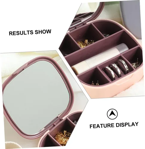 Vista 8 de Holibanna Box jewelry storage box women jewel holder mini jewelry case jewelry storage drawer jewelry case container drawer jewelry organizer joyero