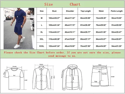 Vista 5 de Conjunto de 2 piezas de verano para hombre 2023, camisas de manga corta y pantalones cortos deportivos, conjunto deportivo