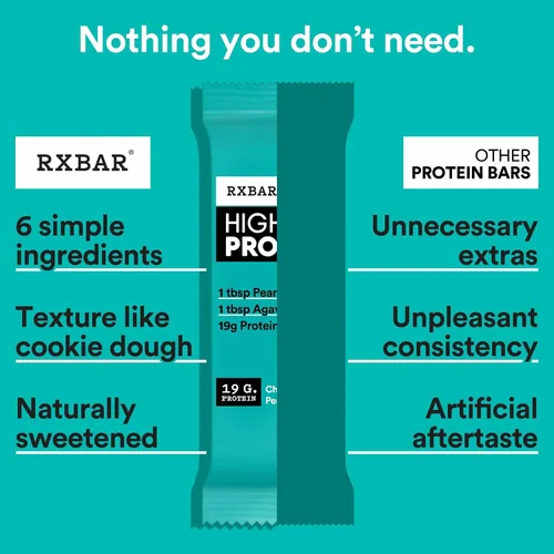 Vista 11 de RXBAR Barras altas en proteínas, 0.63 oz de proteína, sin gluten, aperitivos de proteínas, mantequilla de maní con chispas de chocolate