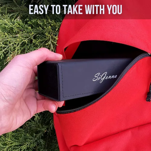 Vista 6 de SIGONNA Glasses Case for Eyeglasses - Eye Glass Cases for Women Men - Sunglass Case