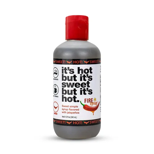Vista 10 de Fire Syrup - Jarabe simple de mango y jalapeño - ¡Está caliente pero es dulce pero está caliente! - Botella de 8 onzas de jarabe simple con infusión