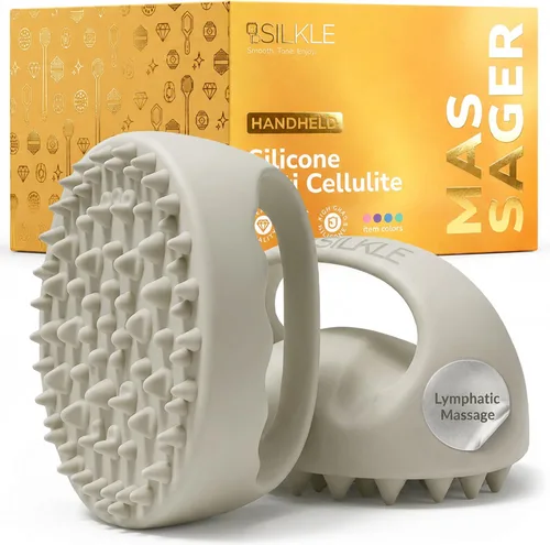 Vista 8 de SILKLE - Herramienta de masaje de silicona para celulitis, cepillo de masaje anticelulítico