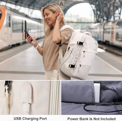 Vista 8 de HOMIEE Spirit Airlines - Mochila de viaje de 18 x 14 x 8 pulgadas, bolsa para artículos personales, equipaje de mano debajo del asiento, aprobada