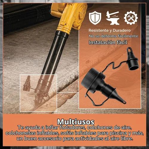 Vista 6 de Boquilla de aire de repuesto para sopladores de hojas DeWalt que sustituye a N434868 se adapta a DCE100B DCE100M1