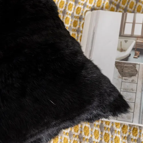 Vista 8 de Fundas de cojín de piel de conejo de lujo, fundas de almohada suaves y decorativas para salas de estar, funda de cojín decorativa de piel de conejo