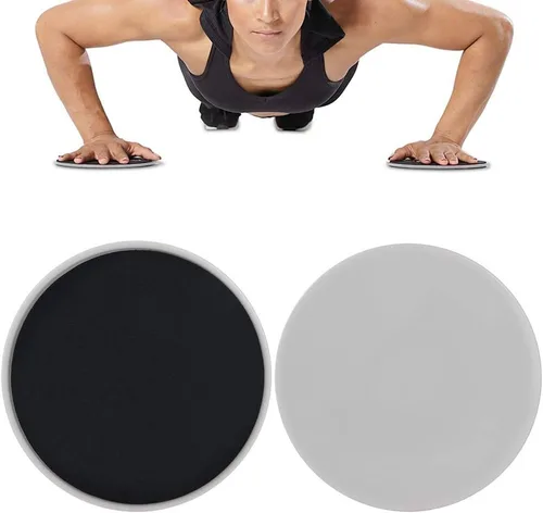 Vista 5 de Kee nso Ejercicio deslizante deslizante Entrenador de disco de ejercicio Fitness Core Slider Deporte de cuerpo completo Alfombra de entrenamiento