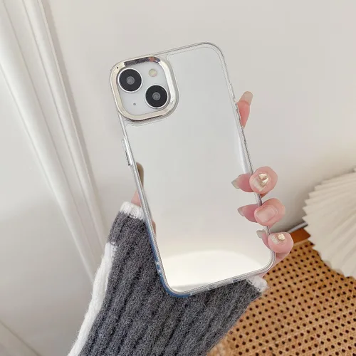 Vista 21 de Funda compatible con iPhone 11 con espejo con parachoques a prueba de golpes, parte trasera dura, delgada, cubierta protectora delgada para niñas