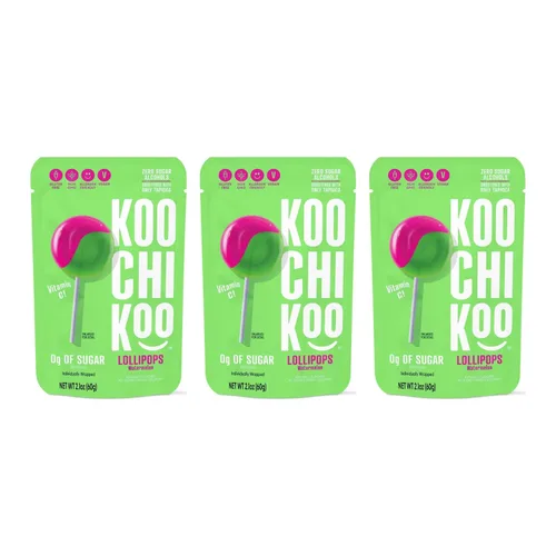 Vista 8 de Koochikoo Paletas sin azúcar con vitamina C, sandía, 10 unidades (paquete de 10)