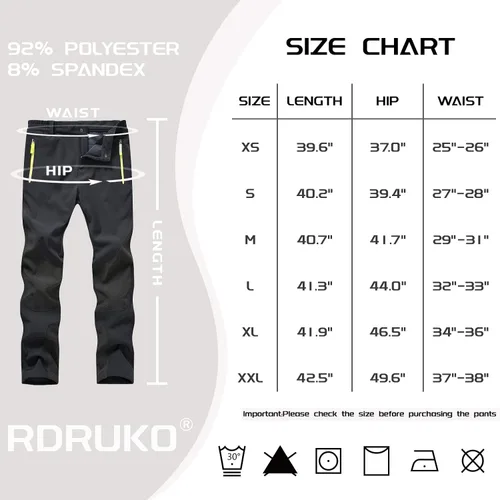Vista 7 de Rdruko - Pantalones de nieve impermeables para mujer