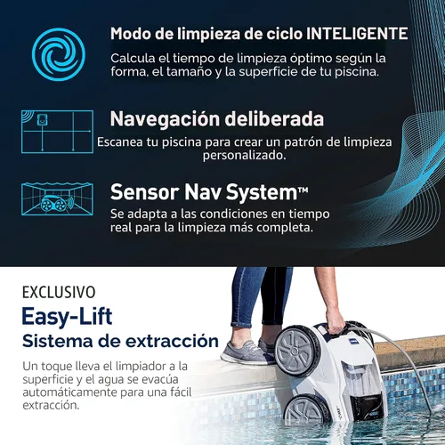 Vista 5 de Polaris VRXIQ+ - Limpiador robótico inteligente para piscinas con control iAquaLink Cable extralargo de 70 pies con giro que reduce los enredos