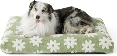 Vista 19 de LE SURE - Bonita almohada estética para mascotas, tamaño mediano, diseño jacquard grueso para mascotas, 30 x 20 pulgadas