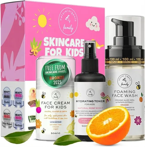 Vista 13 de Limpiador Facial Espumoso Orgánico para Niños - Cuidado Natural de la Piel para Niñas Adolescentes 10-12 - Jabón Hidratante, Exfoliante y No Tóxico