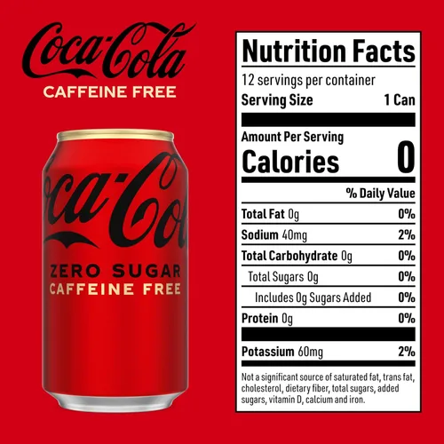 Vista 10 de Coca-Cola Soda sin cafeína, 12 onzas líquidas (paquete de 12)