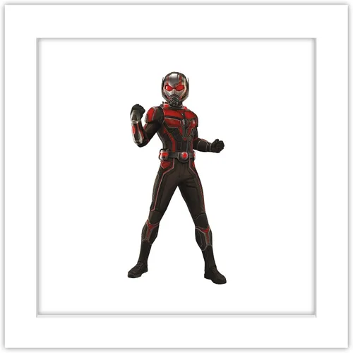 Vista 10 de Trends International Gallery Pops Marvel Ant-Man and the Wasp: Quantumania - Arte de pared Ant-Man, versión enmarcada en negro, 12 x 12 pulgadas
