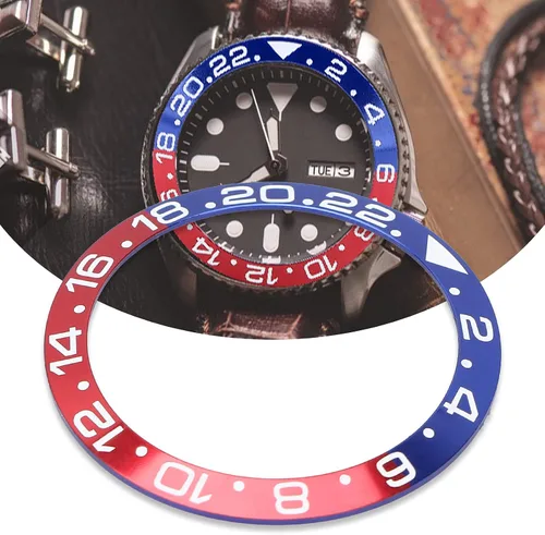Vista 7 de zjchao Inserto de bisel de reloj, anillo exterior de 1.5 pulgadas de diámetro de aluminio para reloj de pulsera, bisel de inserción de anillo