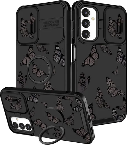 Vista 248 de Funermei para Samsung Galaxy Z Flip 4 Funda - Funda de Teléfono Bonita para Mujeres y Niñas con Mariposas Bonita Estética Femenina Diseño