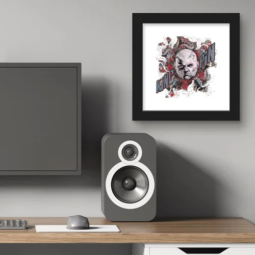 Vista 5 de Trends International Gallery Pops Marvel Comics Daredevil - Póster de pared con insignia de Kingpin, 12.00 x 12.00 pulgadas, versión de marco negro