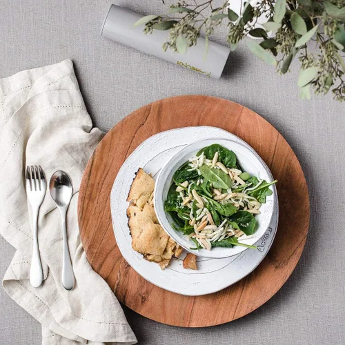 Vista 2 de KNORK Juego de 4 tenedores de ensalada forjados originales – Stock abierto, acero inoxidable 18/10 – ergonómico, acabado mate