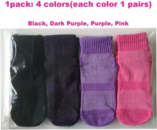 Vista 6 de Calcetines antideslizantes para trampolín, calcetines antideslizantes para el suelo para ejercicios, gimnasio, yoga