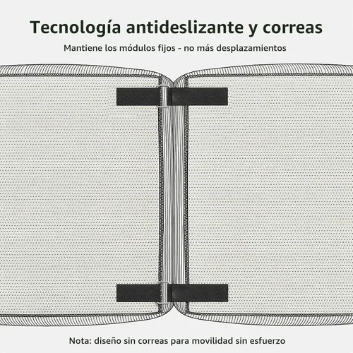 Vista 7 de Sofá Seccional Modular Moderno en Forma de L para Sala de Estar, Sofá de 3 Plazas de Gran Tamaño con Asiento Profundo y Otomana Móvil – Sin Montaje