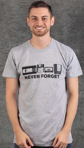 Vista 7 de Never Forget Divertido humor nerd nostalgia viejo 1990s 90s 1980s 80s joke fun camiseta