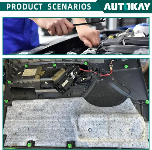 Vista 5 de AUTOKAY 100 piezas de clip de panel de puerta para Jeep Grand Cherokee 1993-2005 Cherokee 1993-2001, para Chrysler Cirrus 1995-2000, para Dodge