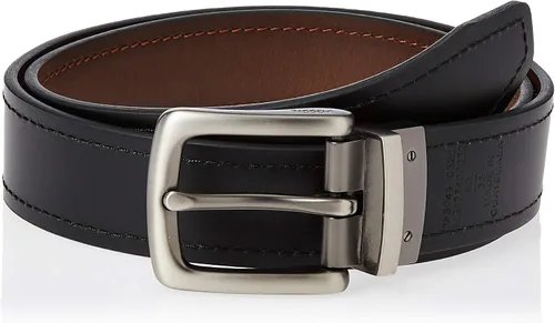 Vista 2 de Fossil Cinturón reversible de cuero negromarrón para hombre