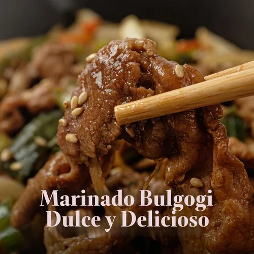 Vista 4 de Wang Salsa Bulgogi, adobo coreano para carne Bulgogi