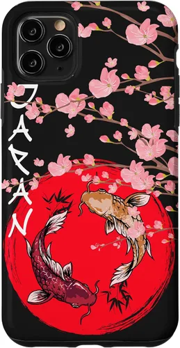 Vista 13 de koi Fish Ying yang,Japanese Flag Japan - Cherry Blossom Case for iPhone 17