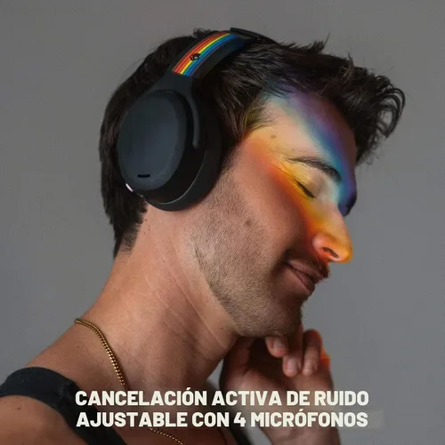 Vista 4 de Skullcandy Crusher ANC 2 - Auriculares inalámbricos Bluetooth con graves multisensoriales, cancelación activa de ruido, hasta 60 horas de batería